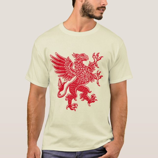 Griffin - Red T Shirt (Framsida)