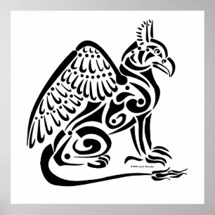 Griffin (svart) Poster
