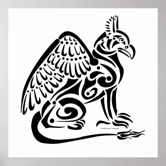 Griffin (svart) Poster (Framsidan)