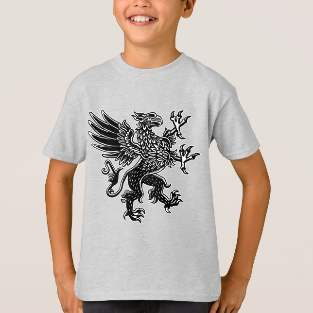 Griffin - Svartvit T-Shirt (Framsida)