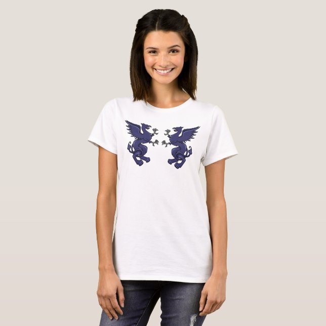 Griffin-Vapensköld T-shirt (Hel framsida)