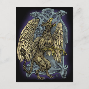 Griffin-Vapensköld Vykort