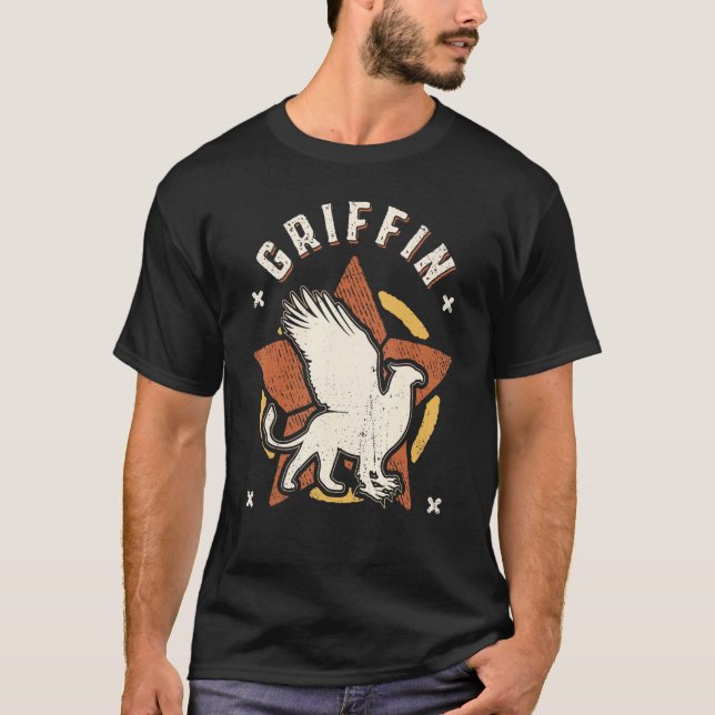 Griffin Vintage Retro Classic T Shirt (Framsida)