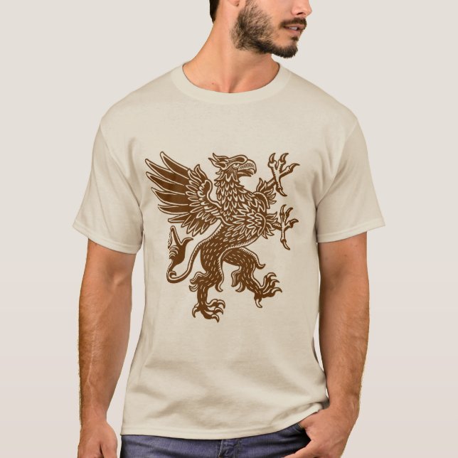 Griffin - Walnut Brown T Shirt (Framsida)