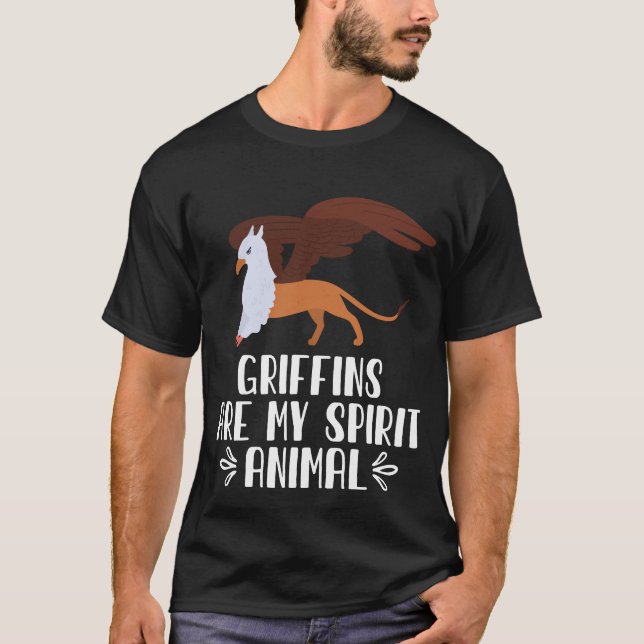 Griffins är mitt andliga djur t shirt (Framsida)