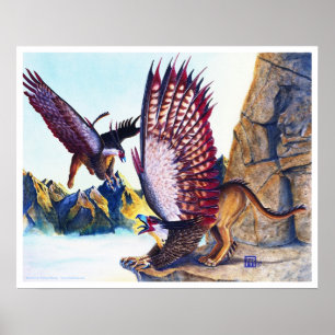Griffins vid Cliff Poster