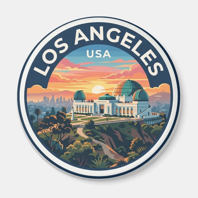 Griffith Observatory Kalifornien Magnet (Framsidan)