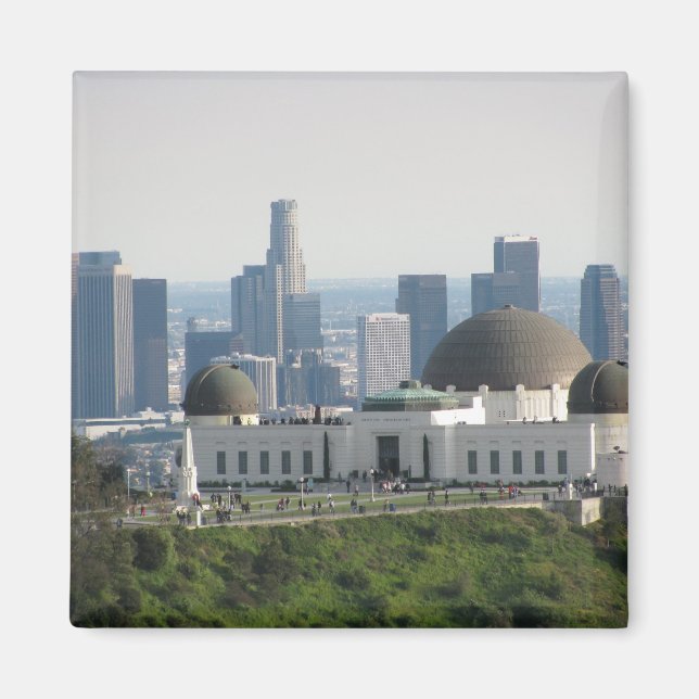 Griffith Observatory och Downtown Los Angeles Magnet (Framsidan)