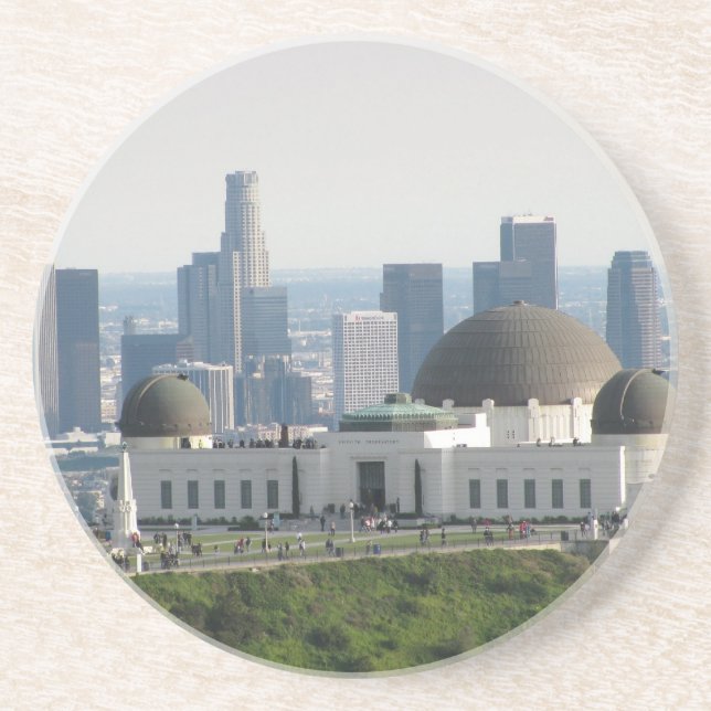 Griffith Observatory och Downtown Los Angeles Underlägg (Framsidan)