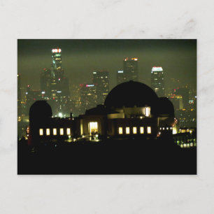 Griffith Observatory på natten Vykort