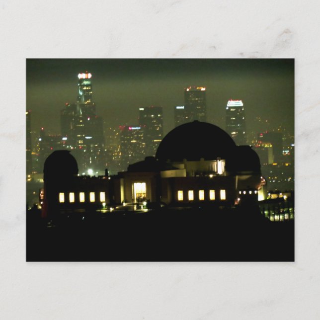 Griffith Observatory på natten Vykort (Framsida)