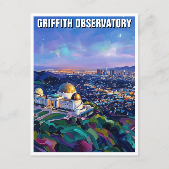 Griffith Observatory Vykort (Framsida)