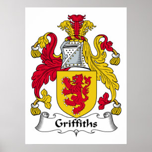 Griffiths familjvapensköld poster