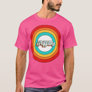 Griffiths Namn Shirt Vintage Griffiths Circle T