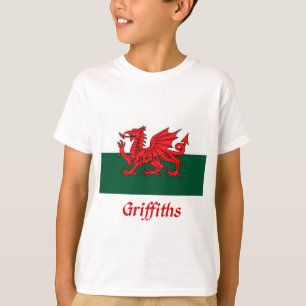 Griffiths Welsh Flagga T-shirt