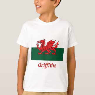 Griffiths Welsh Flagga T-shirt
