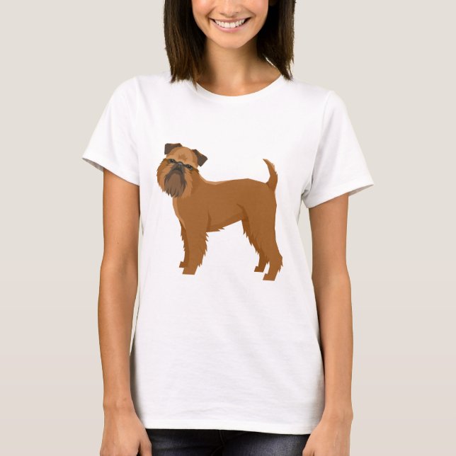 Griffon Bruxellois T Shirt (Framsida)