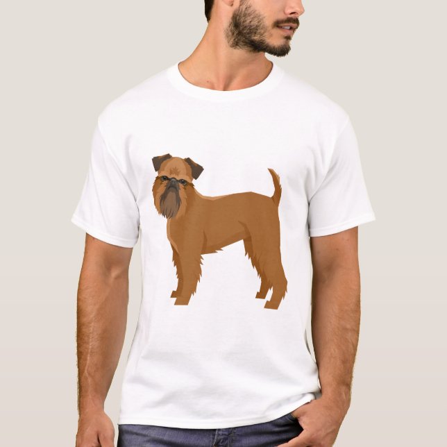 Griffon Bruxellois T Shirt (Framsida)