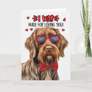Griffon Hund made för Kärlek Valentine Helgkort