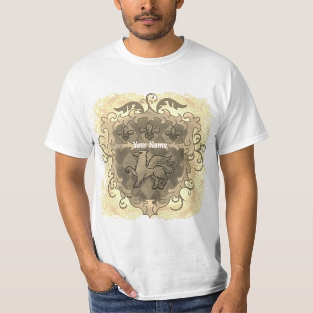Griffon sköldnamn t shirt (Framsida)