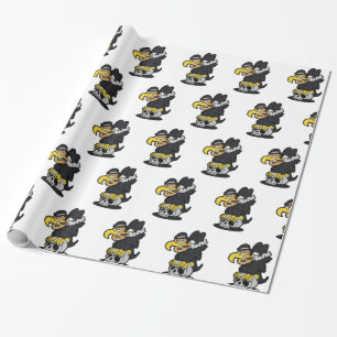 Griffon Vculture tecknad   välj bakgrund färg Presentpapper