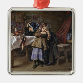 Grift och sorg (sympati efter befruktning) julgransprydnad metall