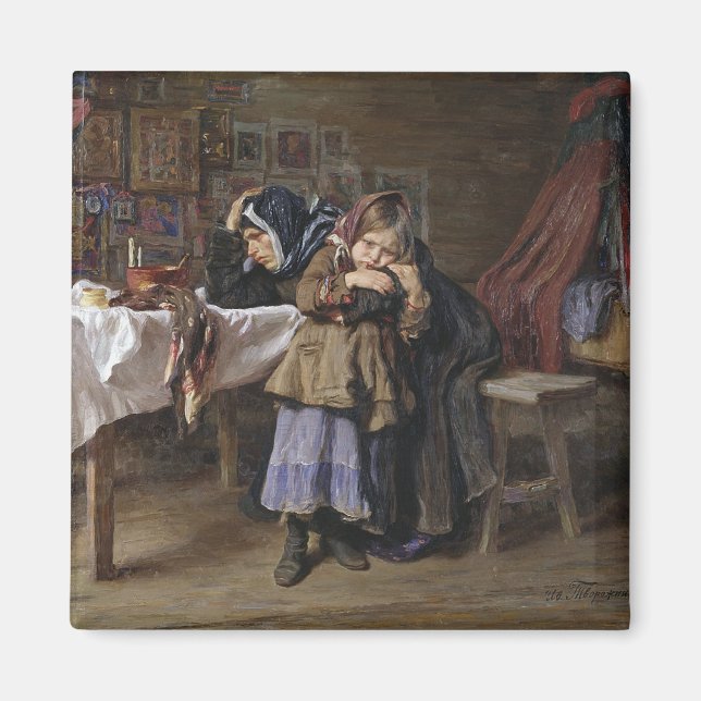 Grift och sorg (sympati efter befruktning) magnet (Framsidan)