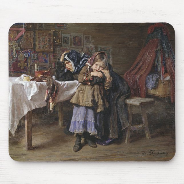 Grift och sorg (sympati efter befruktning) musmatta (Framsidan)