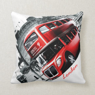 GRIG-STYLE London BusThrow kudder 16" x 16", Kudde