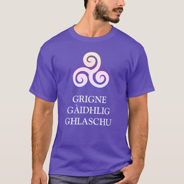 Grigne Gàidhlig Ghlaschu T-Shirt (Framsida)