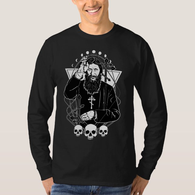 Grigori Yefimovich Rasputin, ryska Mystic Uni T Shirt (Framsida)