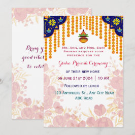 Griha Pravesh Ceremonoy Inbjudningar