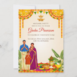 Grihapravesh inbjudan Digital Gruhapravesham inbju