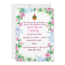 Grihapravesh-inbjudan