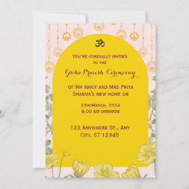 GrihaPravesh-inbjudan Inbjudningar