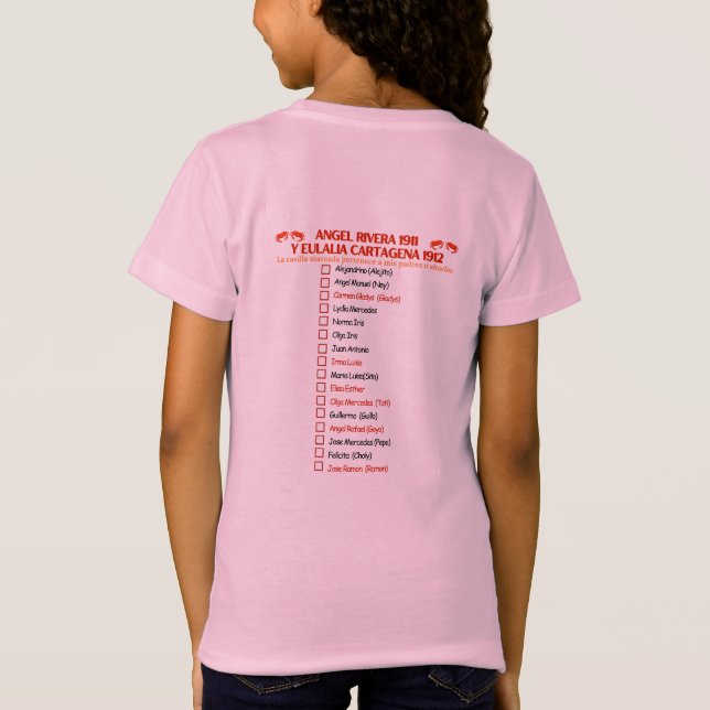 Gril T-shirt 20205 Family Reunion (Baksida)