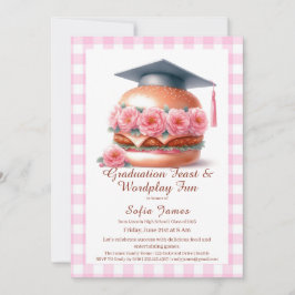 Grill and Chill Graduation Party Invitation Inbjudningar