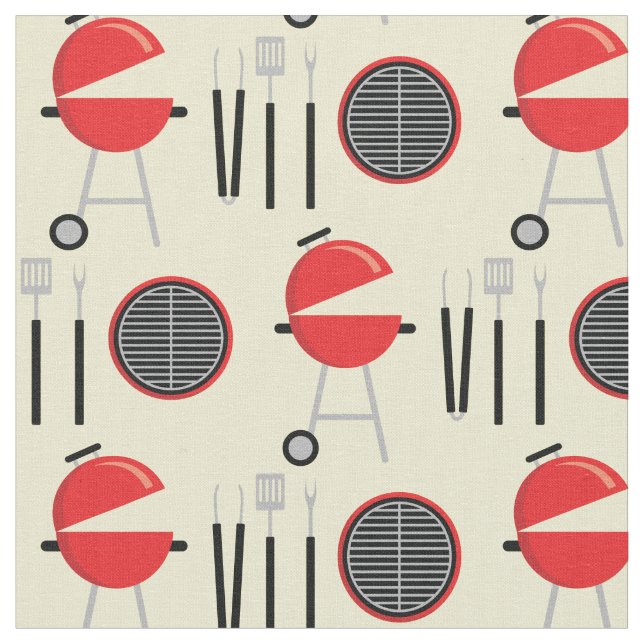 Grill BBQ Barbecue Chef Cooking Tyg (Närbild)