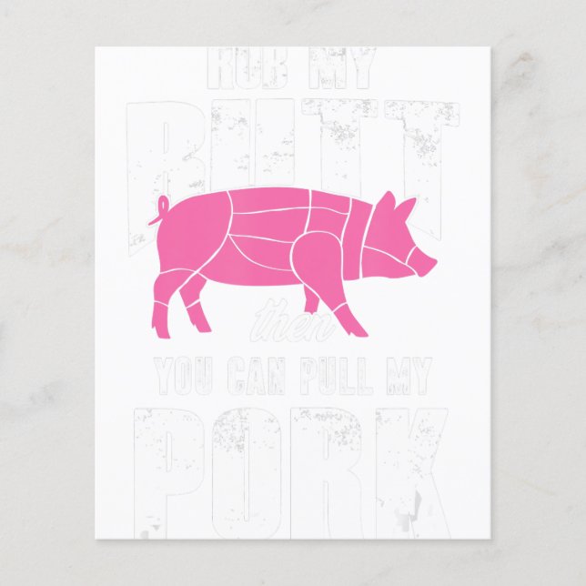 Grill BBQ Barbecue Gris Kött Grill Master Smoker Flygblad (Framsidan)