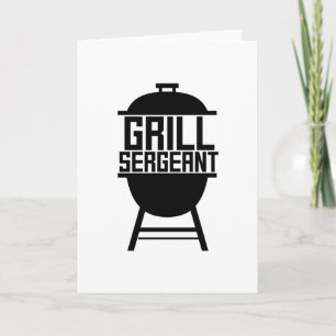 Grill BBQ Grilling Hobby Fars dag Gift Kort