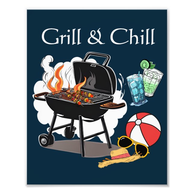 Grill & Chill Fototryck (Framsidan)