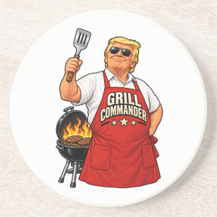 Grill Commander BBQ Rund Sandsten Underlägg