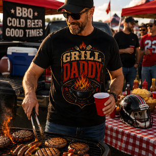 Grill Daddy Vintage BBQ Retro pappas grill T Shirt