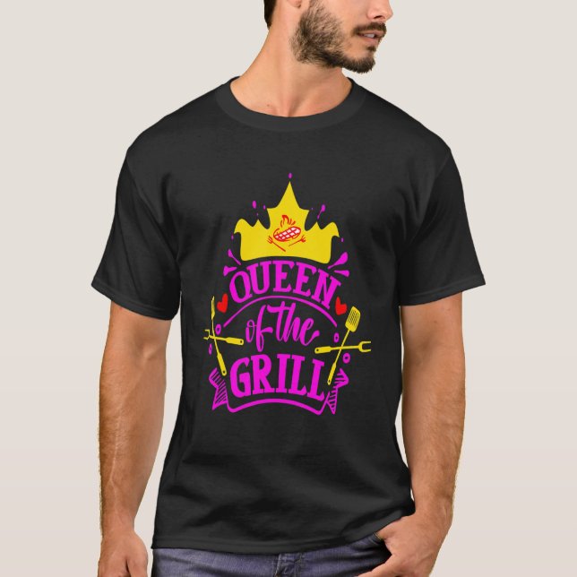 Grill drottning t shirt (Framsida)