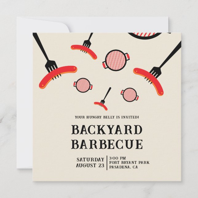Grill & Gaffel BBQ-fest inbjudan (Framsida)