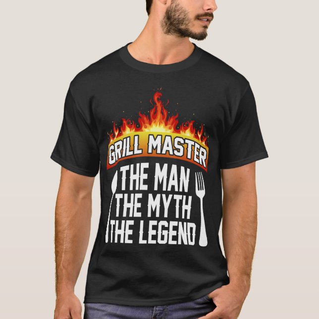 Grill herrn, myten om den förklarande skjortan t shirt (Framsida)