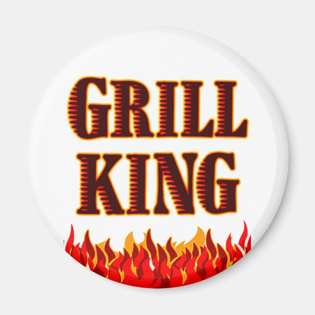 Grill Kung BBQ Sayed Magnet (Framsidan)