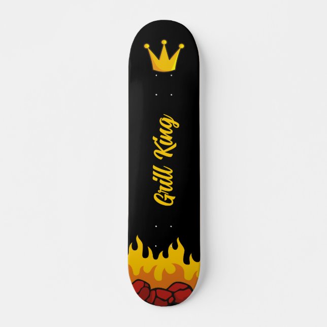 Grill Kung Krona Mini Skateboard Bräda 18,5 Cm (Framsida)