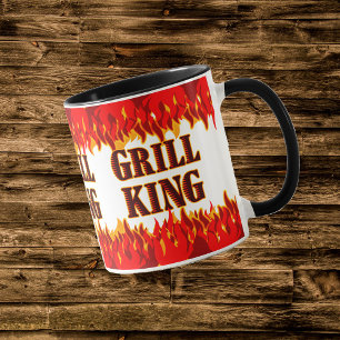 Grill Kung Red Flames Chef's Mugg