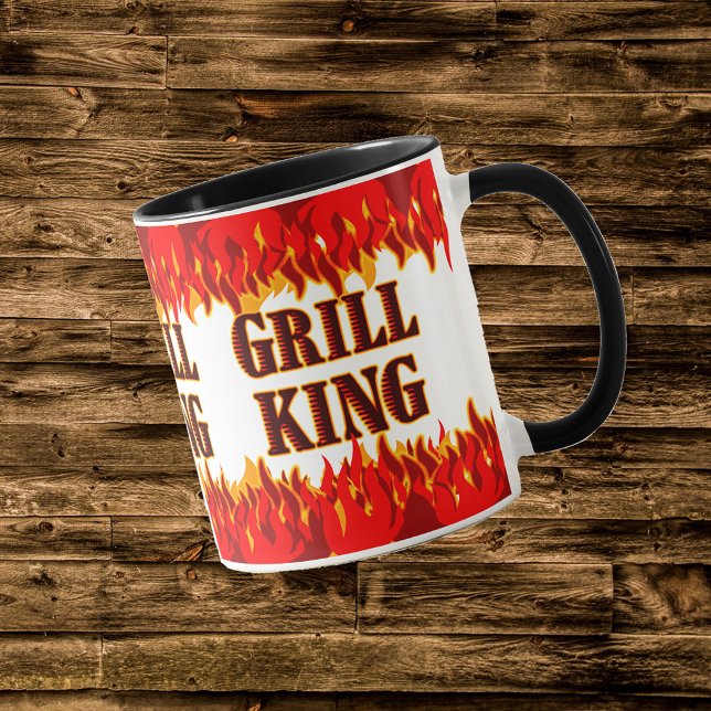 Grill Kung Red Flames Chef's Mugg (Skapare uppladdad)